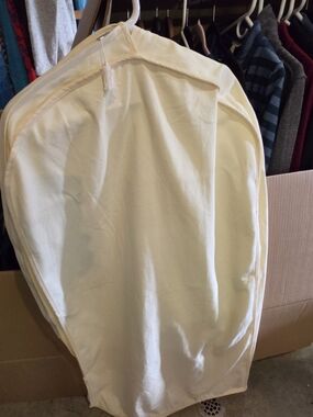 Cotton Garment Bag - Cream